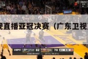 广东卫视直播亚冠决赛（广东卫视直播nba）