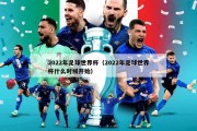 2022年足球世界杯（2022年足球世界杯什么时候开始）