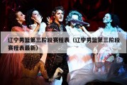 辽宁男篮第三阶段赛程表（辽宁男篮第三阶段赛程表最新）