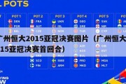 广州恒大2015亚冠决赛图片（广州恒大2015亚冠决赛首回合）